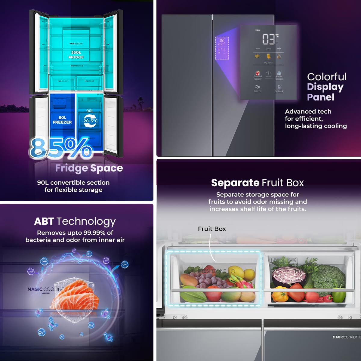 Haier 520 L, Lumiere Series frost free Refrigerator - Image 7
